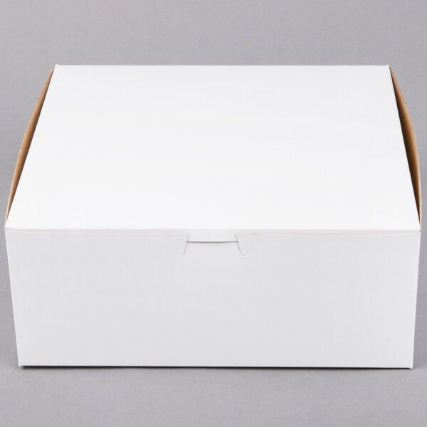 10" x 10" x 4" White Cake Box 100/Case