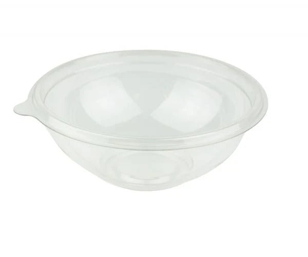 16oz Clear Round PET Plastic Salad Bowl 500/Case