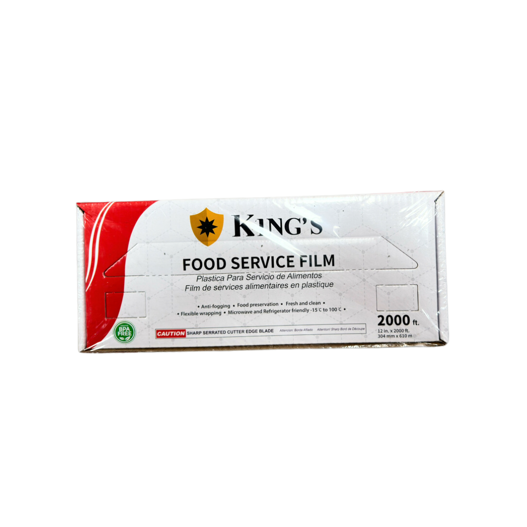 12" x 2000" Food Film with Serrated Cutter - 1 Roll
