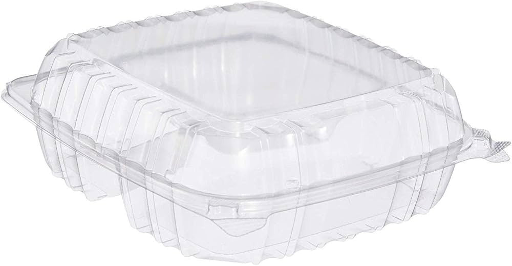 9x9 Eco Clear Plastic Hinged Container 200/CS