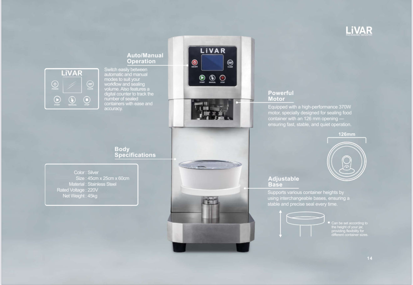 UNI-PRO 126 SEALER MACHINE
