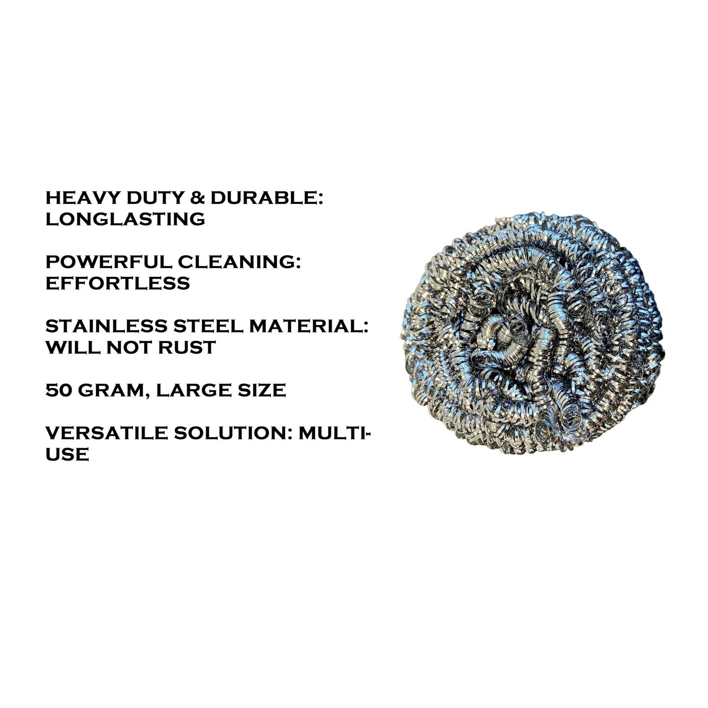 Heavy Duty Stainless Steel Scrubbers 12/BX