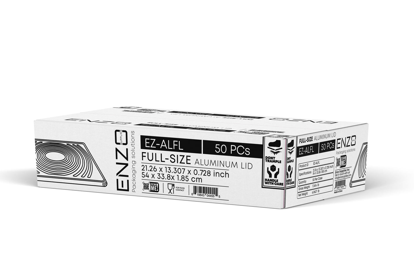 Full-Size Aluminum Foil Steam Table Pan Lid 50/Case