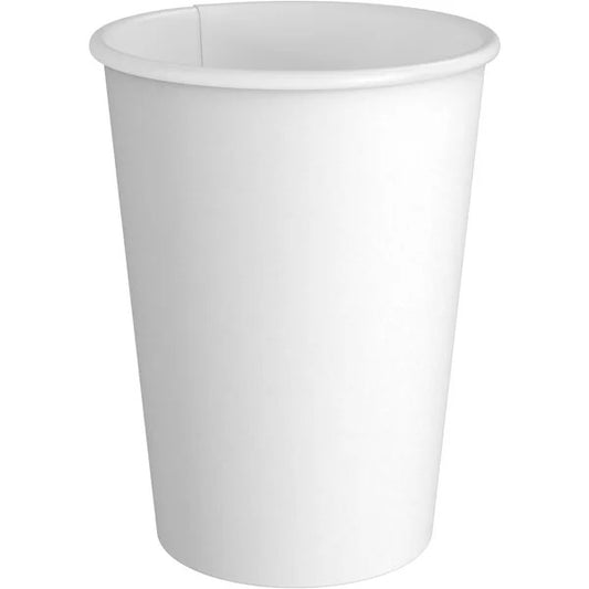12oz White Paper Hot Cup 1000/Case