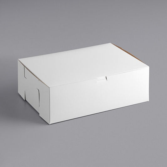 14" x 10" x 4" White Cake Box 100/Case