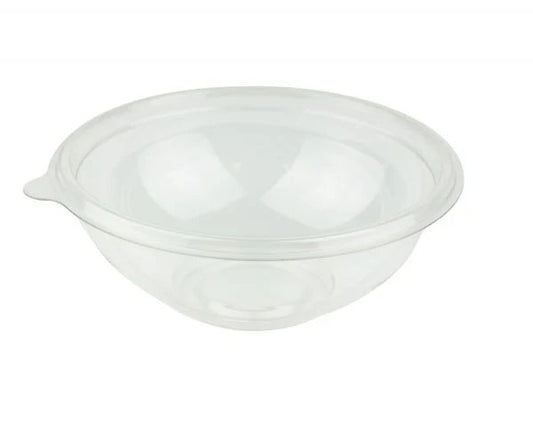 16oz Clear Round PET Plastic Salad Bowl 500/Case