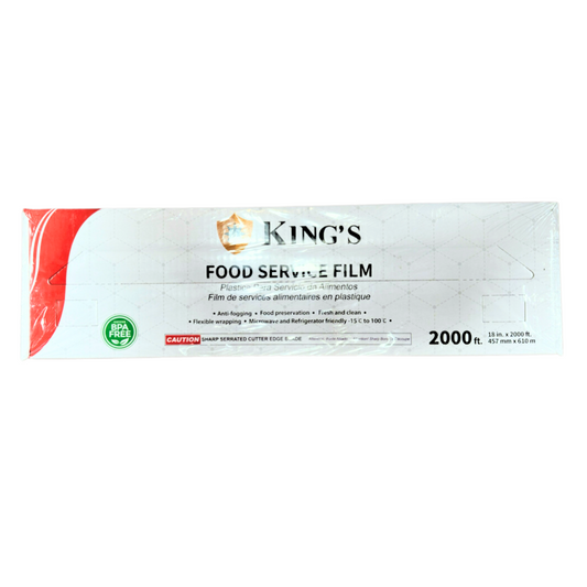 18" x 2000'  Food Film with Serrated Cutter - 1 Roll