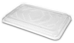 Handi-Foil Full Size Aluminum Foil Steam Table Pan Plastic Low Dome Lid 50/Case
