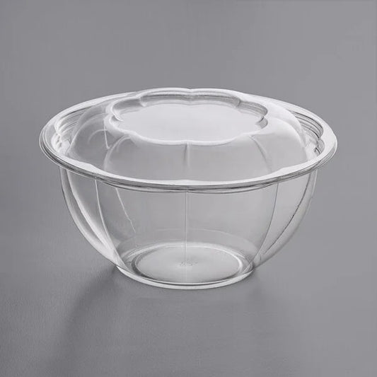 48oz Rose Salad Bowl Container & Lid 150pcs