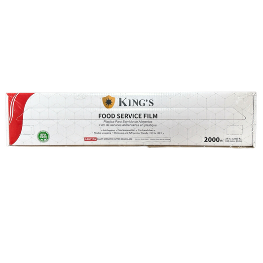 24" x 2000'  Food Film with Serrated Cutter - 1 Roll
