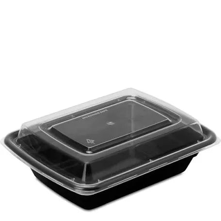 Rectangular Black Container With Lid