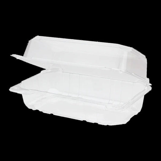 PET 9"x5" Clear Hinged Container 250/CS
