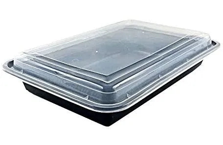 Rectangular Black Container With Lid
