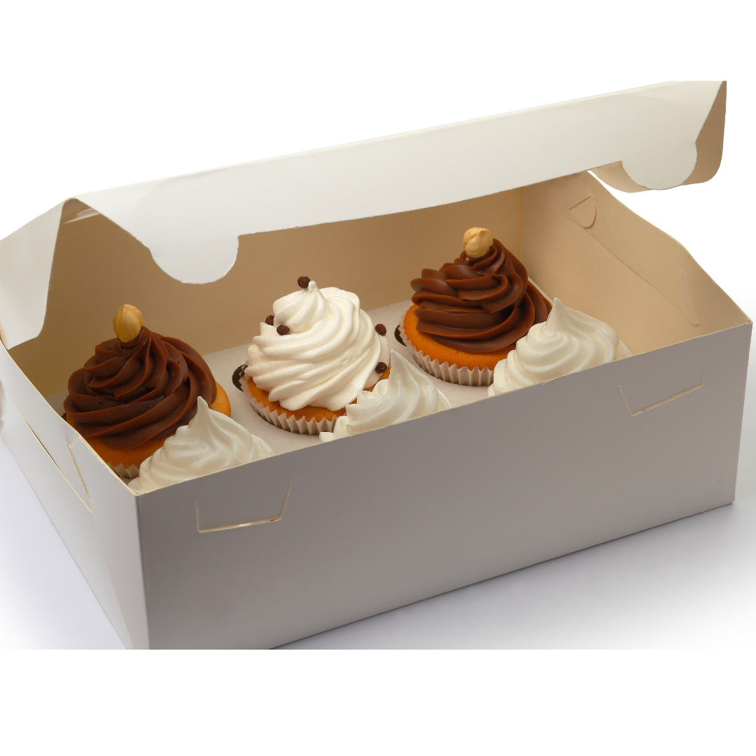 10" x 10" x 3" White Cake Box 100/Case