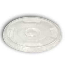 Clear PET Cold Cup Lid with Straw Slot (9 - 24 oz.) 1000/Case