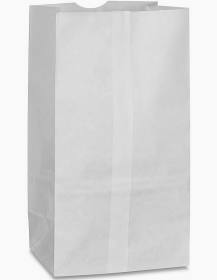 SOS White Paper Bag 8lb 18"X3.94"X12.2" 1000pcs/case