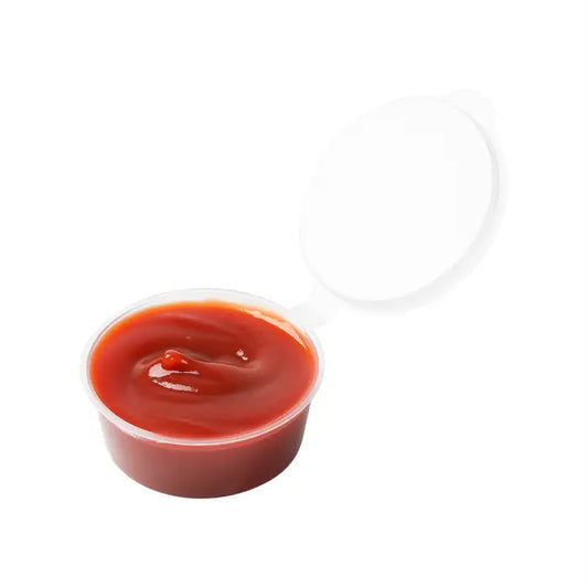 Sauce Cup With Hinged Lid
